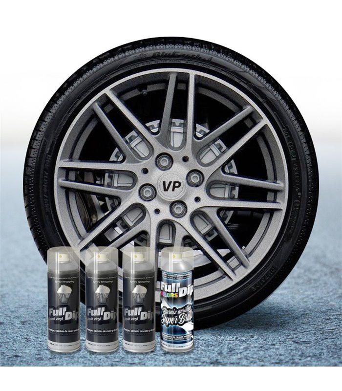 PACK 3 SPRAYS FULL DIP ALLUMINIO LUCIDO
