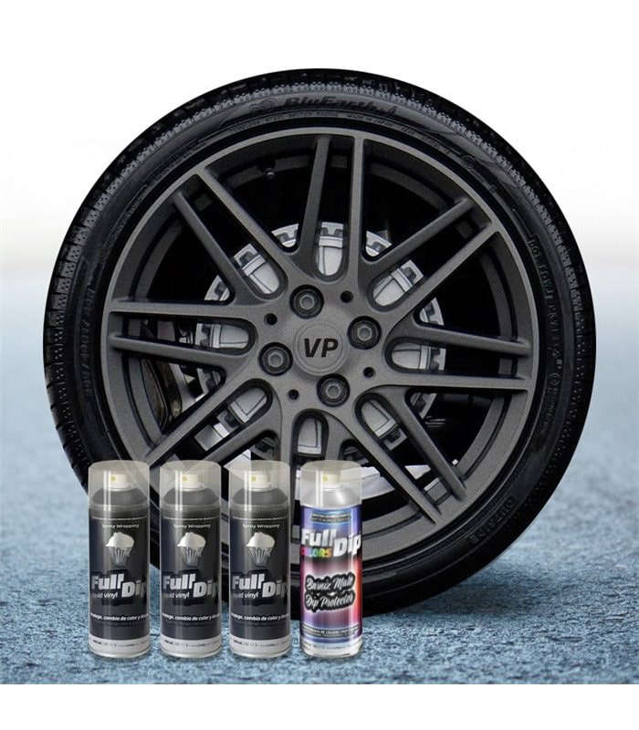 PACK 3 SPRAYS FULL DIP ANTRACITE CON PROTEZIONE OPACA