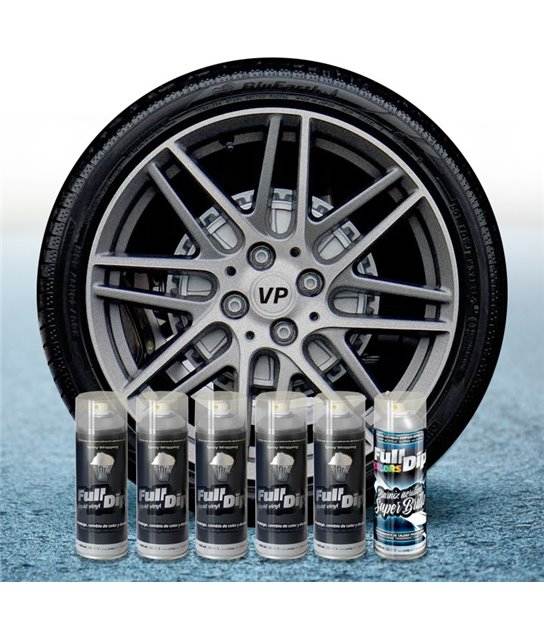 PACK 5 SPRAYS FULL DIP ALLUMINIO LUCIDO