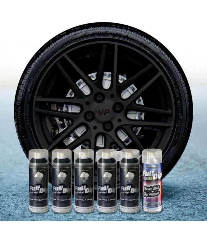 PACK 5 SPRAYS FULL DIP NERO CON PROTEZIONE OPACA
