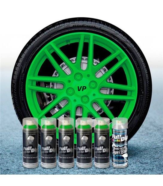PACK 5 SPRAYS FULL DIP VERDE LIME LUCIDO