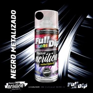 VERNICE SPRAY ACRILICA NERO METALLIZZATO