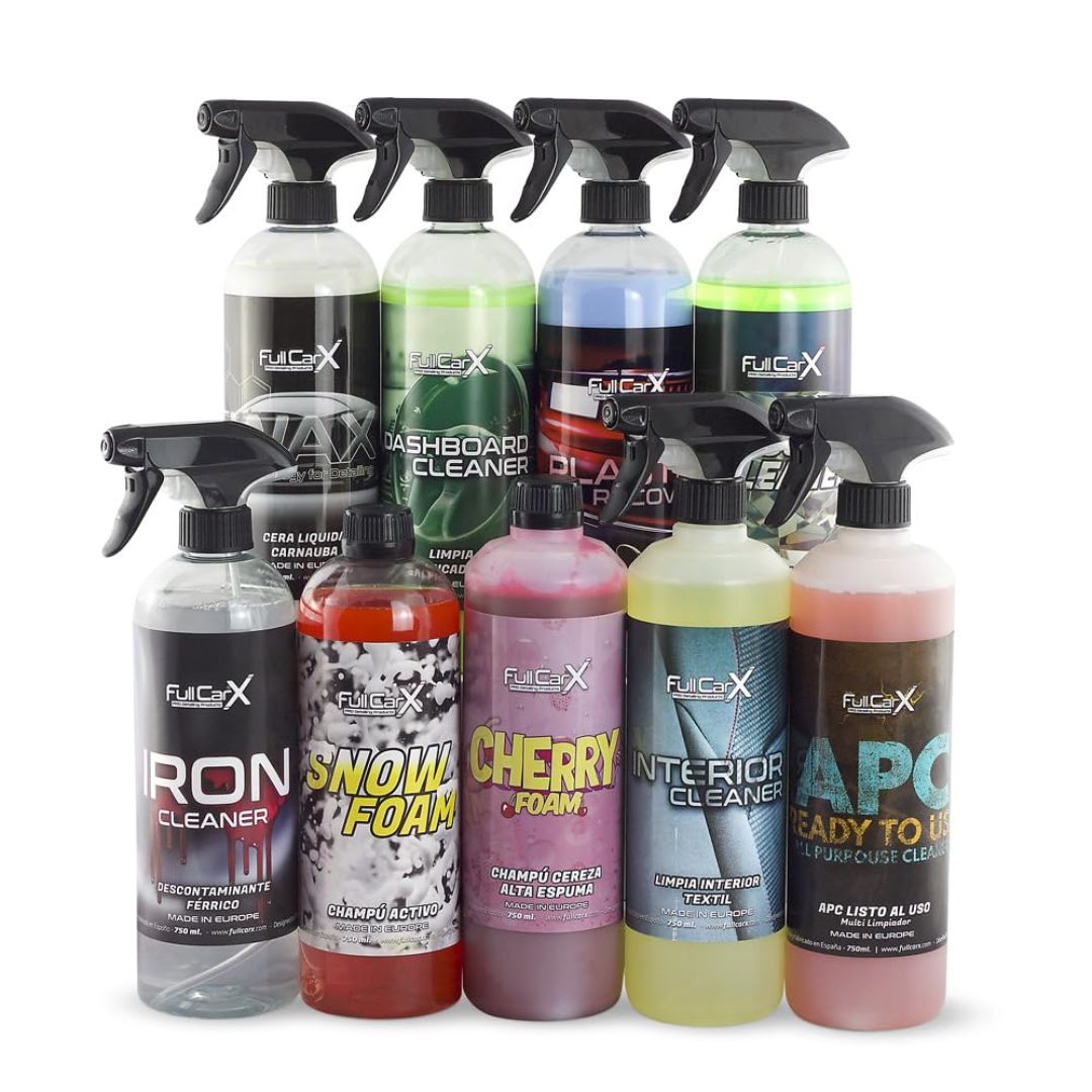 KIT LIMPIEZA INTERIOR EXTERIOR DETAILING FullCarX
